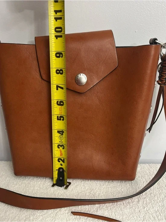 Rag & Bone Atlas Bucket Tan Leather Bag - Picture 14 of 16